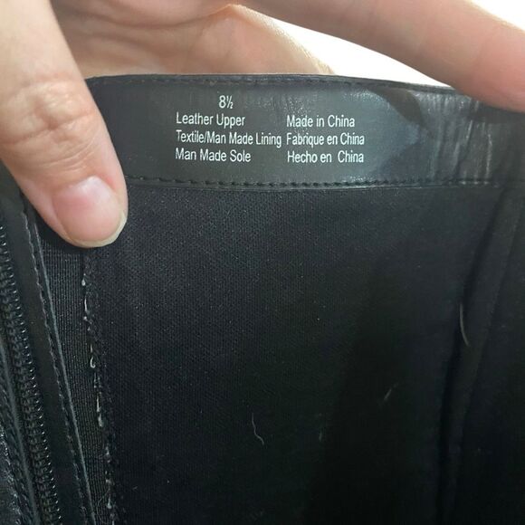 Kenneth Cole riding boots leather upper size 8 1/2 black - Picture 10 of 10